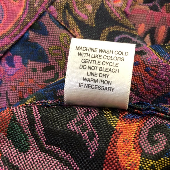 Christopher & Banks Jacket  Purple Paisley Size M - Picture 8 of 8